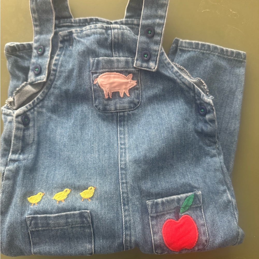Baby Boden 12-18 Farm Overalls